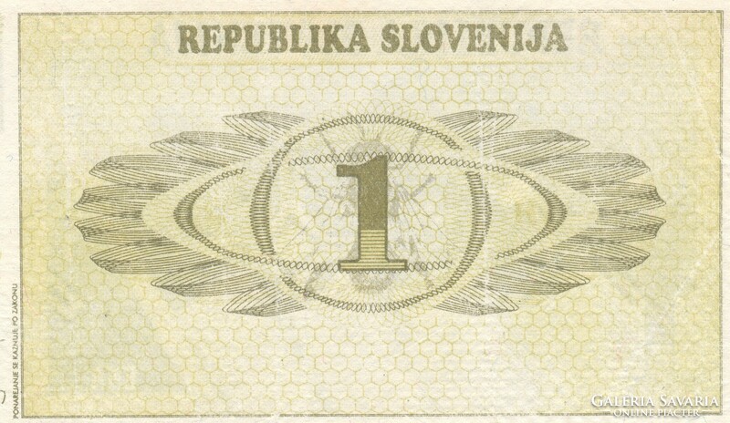 * 1 Tolar Slovenia 1990 *