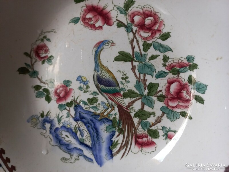 Old English plate with beautiful painting