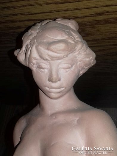 Large rare young black gauze terracotta nude - flawless, marked