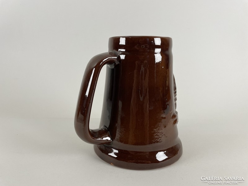 Glazed ceramic beer mug - Gyula Castle