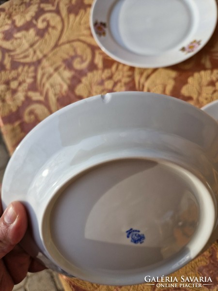 Retro Alföldi porcelán tányérok Dáliás mintával