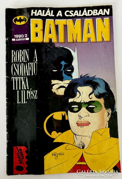 Batman képregény: Halál a családban c. magyarországi első megjelenés, 2. szám, 1990.februári eladó!