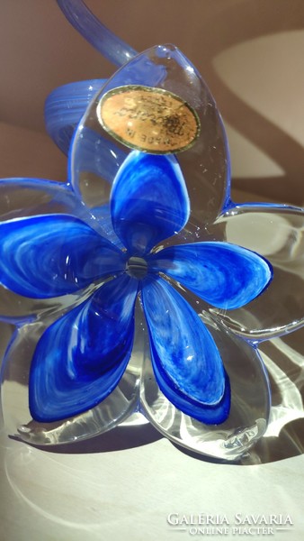 Muránói üveg virág