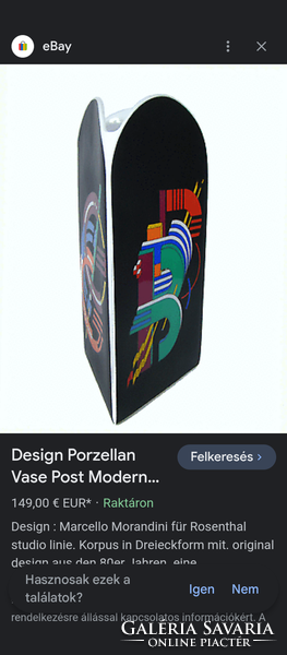 Postmodern Marcello Morandini porcelain marked design vase. Negotiable!