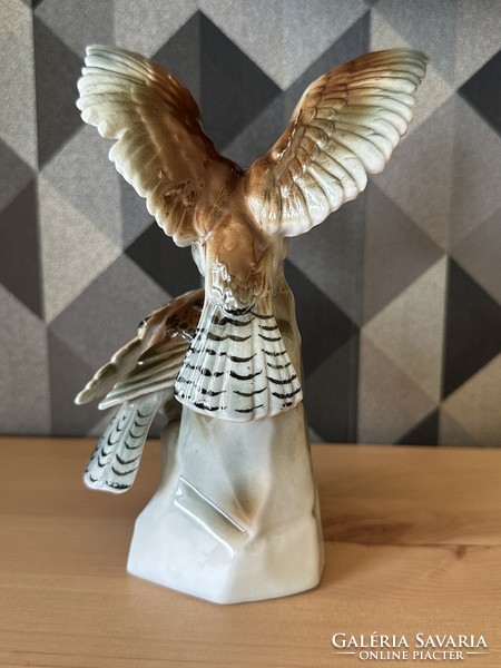 Carl Scheidig German porcelain eagle pair, eagles