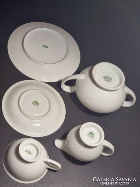 Rosenthal German porcelain tea/breakfast set, in incomplete condition, around the middle of the 20th century.
