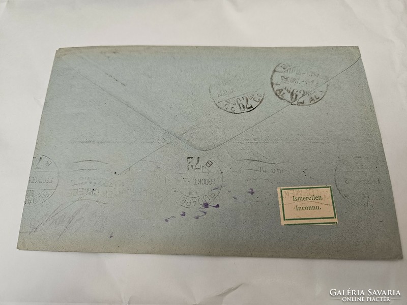 Letterhead from 1930 returned to Budapest with unknown address