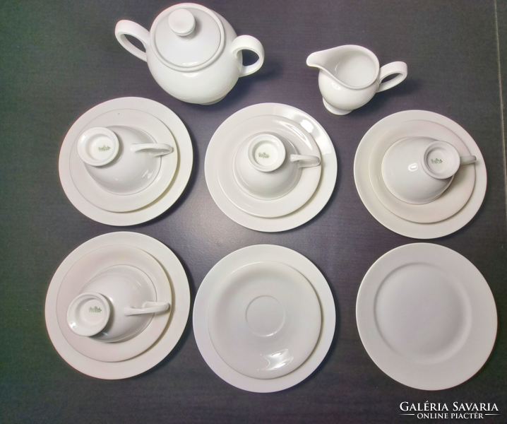 Rosenthal német porcelán teás/reggeliző készlet, hiányos állapotban, XX.szd közepe körül.