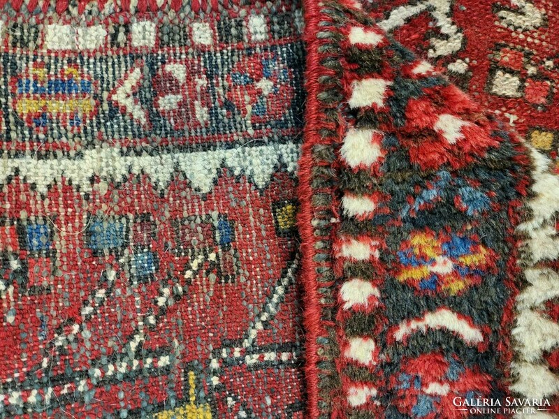 Heriz kharaja hand knotted 92x335 wool persian running rug mz233