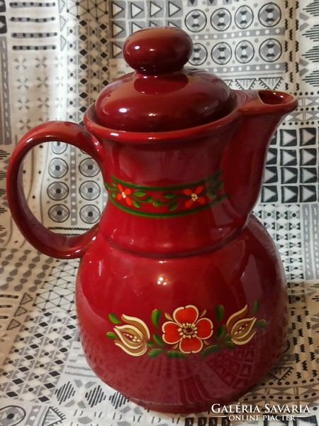 Vintage winterling bavarian painted honey ceramic teapot