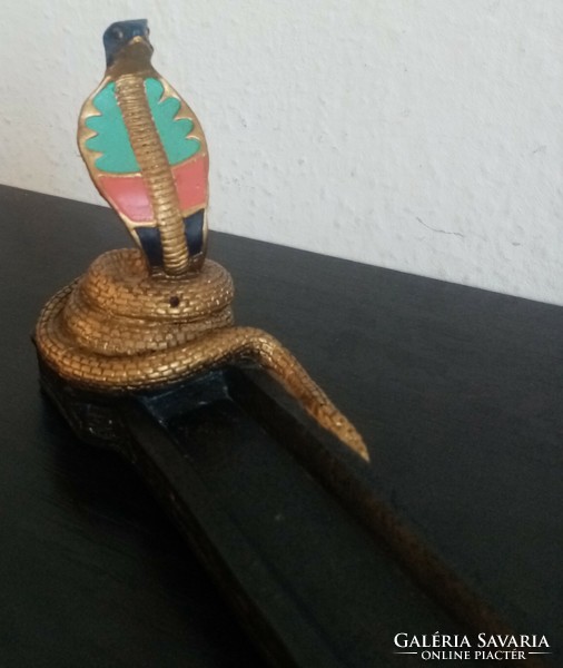 Cobra figure incense burner & candle holder for sale