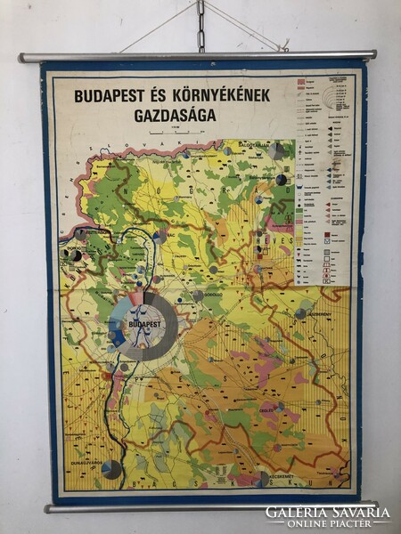 School map, retro, Budapest map