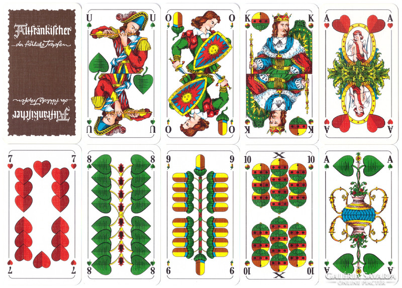 232. Schafkopf tarock német sorozatjelű kártya Bajor kártyakép 36 lap Carta Mundi 2010 körül
