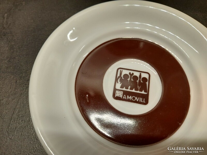 Hollóházi RAMOVILL reklám porcelán kávés készlet