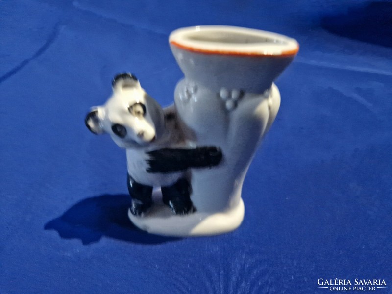 Antique w&a bertan violet panda bear teddy bear is the small vase