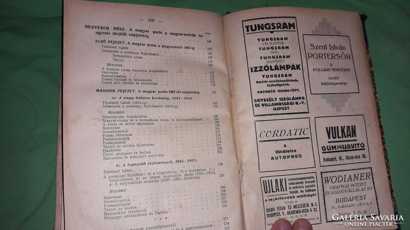 1926. Vilmos Dr. Hennyey - the history of the Hungarian post book according to the pictures wodianer