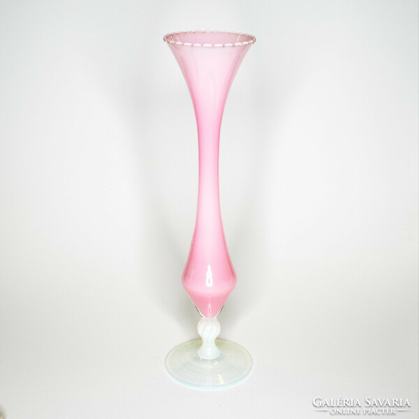 Handmade Italian colored glass vase