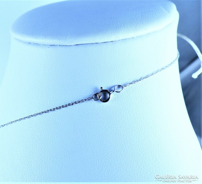 Wonderful 14k white gold necklace with opal and diamond gems!!!