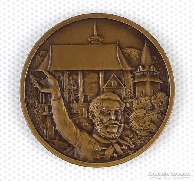1Q210 Sándor Tóth: civitatis miskolcz sigillum - Kossuth bronze plaque