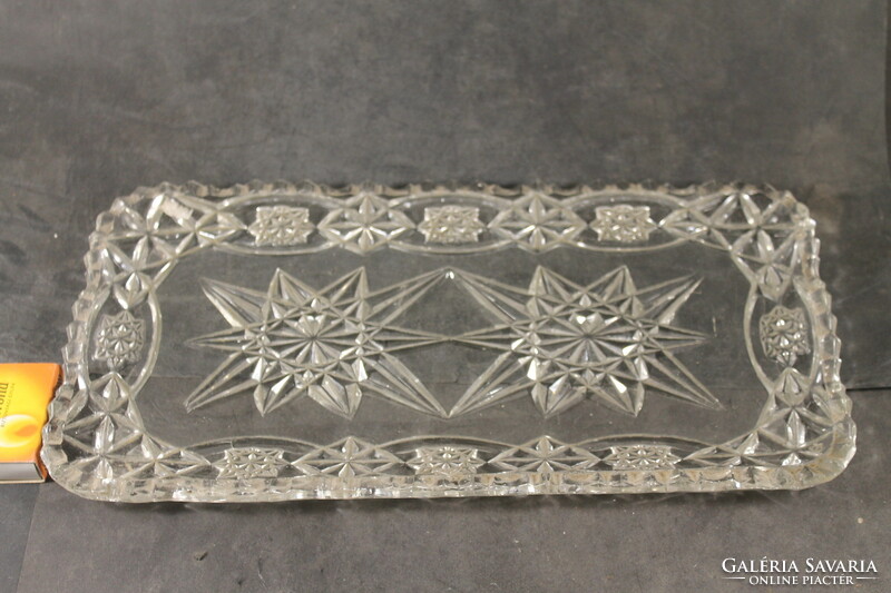 Antique lead crystal tray 685