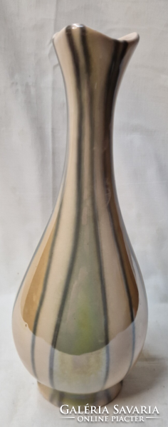 Gyönyörű nagyméretű lüszter mázas Kerámia Iparművész váza jelzettel 28 cm.