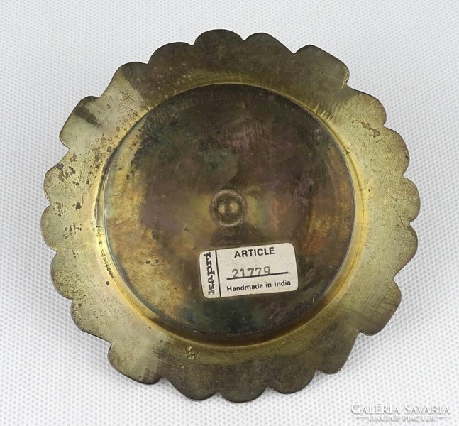 Indian copper ashtray marked 1Q304 11 cm