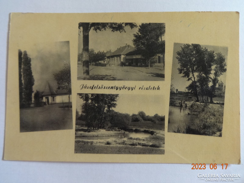 Old postcard: Jászfelsőszentgyörgy, details (1955)