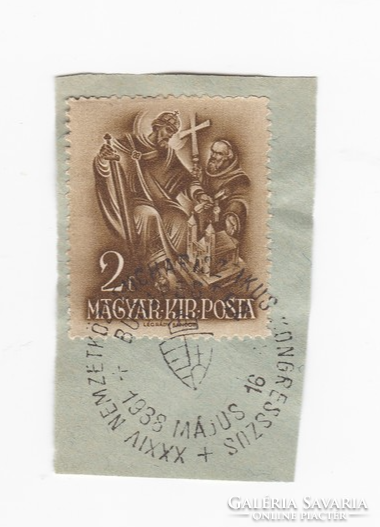 xxxiv. International Eucharistic Congress 1938. First day stamp