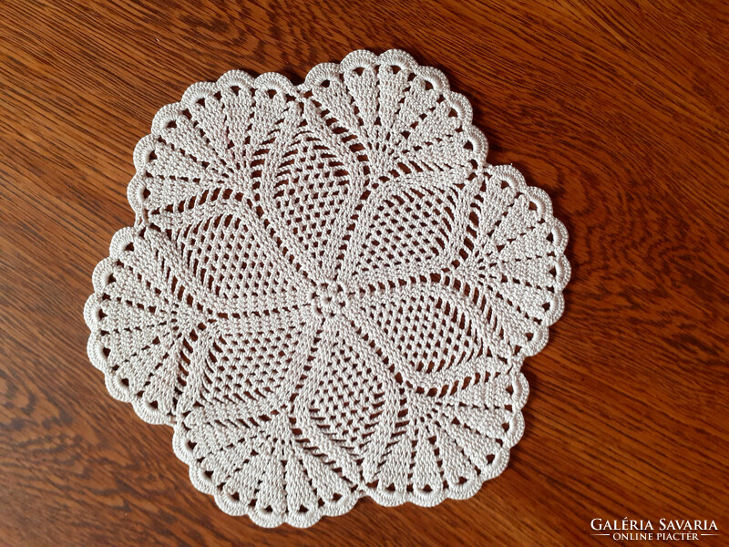 Crochet lace tablecloth. 22 Cm