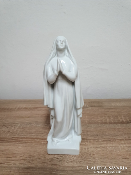 Herend porcelain statue of Mary, 28.5 cm.