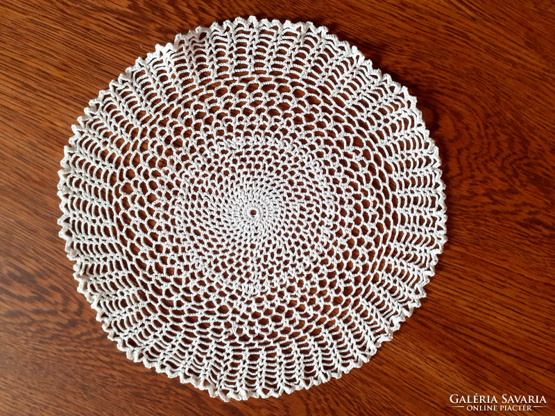 Crochet lace tablecloth. 23 Cm