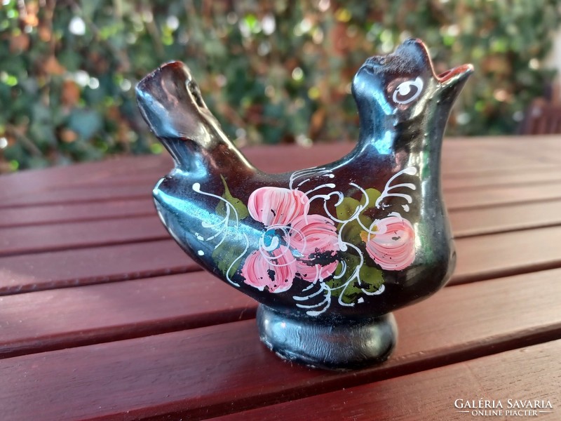 Ceramic whistling bird - folk, retro