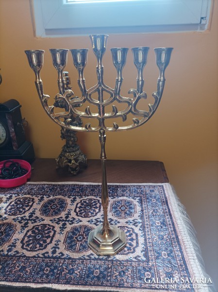 Menorah for sale, 40 cm, material copper, flawless condition, rare, beautiful shape, not a dozen pieces, very special