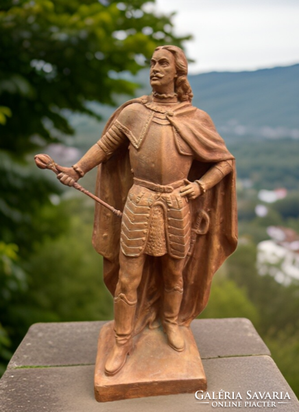 Zsigmond Strobl of Kisfaludi - ii. Terracotta statue of Ferenc Rákóczi