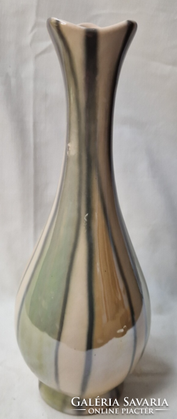Gyönyörű nagyméretű lüszter mázas Kerámia Iparművész váza jelzettel 28 cm.