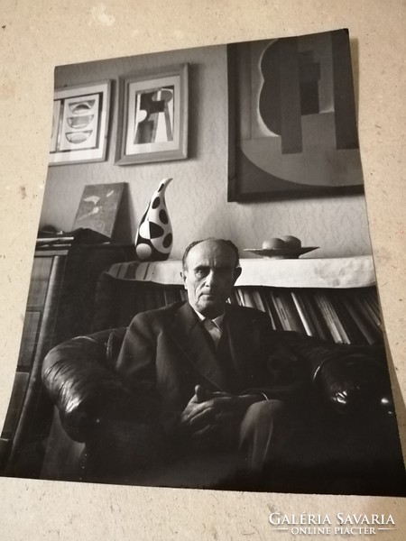 In the home of Lajos Kassák, 1963, original photographs, József Hunyady
