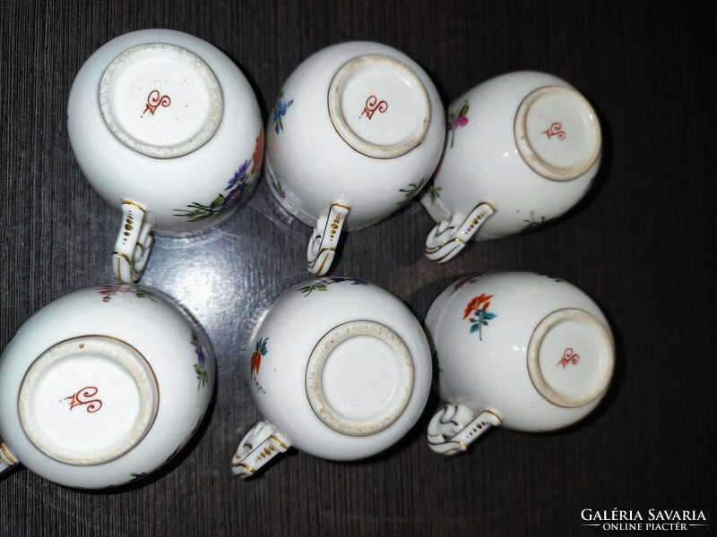 Antique fischer Budapest mocha cups