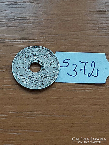 France 5 centimeter 1935 copper-nickel s372