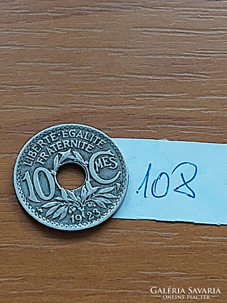 France 10 centimes 1923 copper-nickel, mintmark: ''horn of plenty'' - Paris 108.