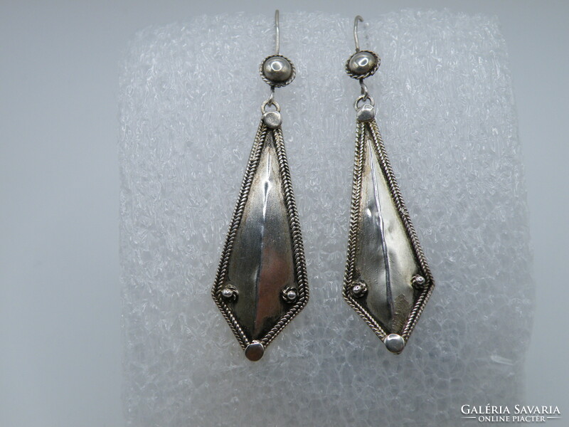 Uk0151 handmade paper kite silver earrings with hanging 925