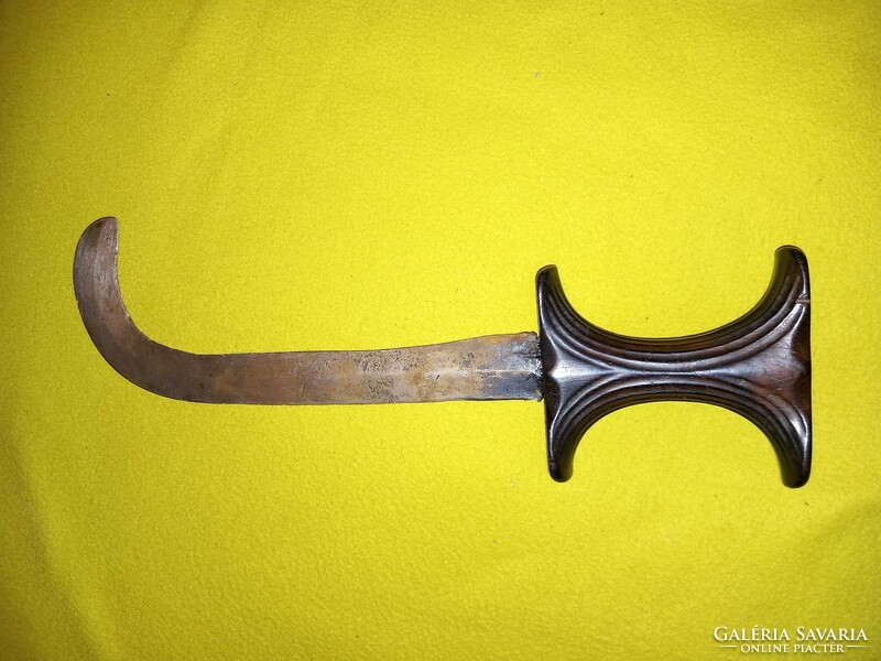 Old 19th C. - I rare Sudanese curved kinjal kinjal dagger combat knife