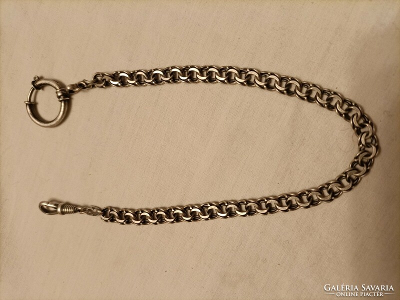 Csak Andras1975-nek!!!28 cm hosszú ezüst zsebóra lánc
