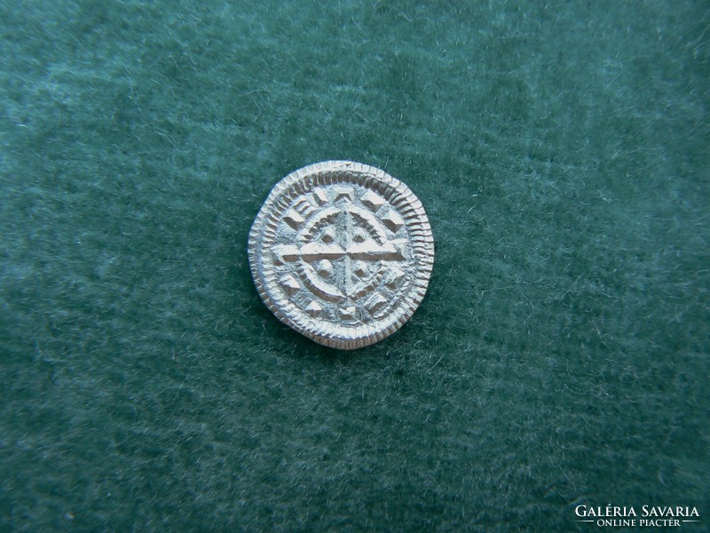 II. Béla silver denarius éh 53. (1131-1141) Unc. (1 line depends. Szigla!) Original!!!