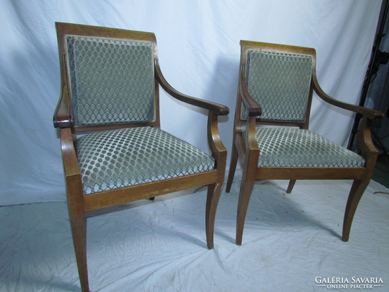 2 antique classicist style chairs