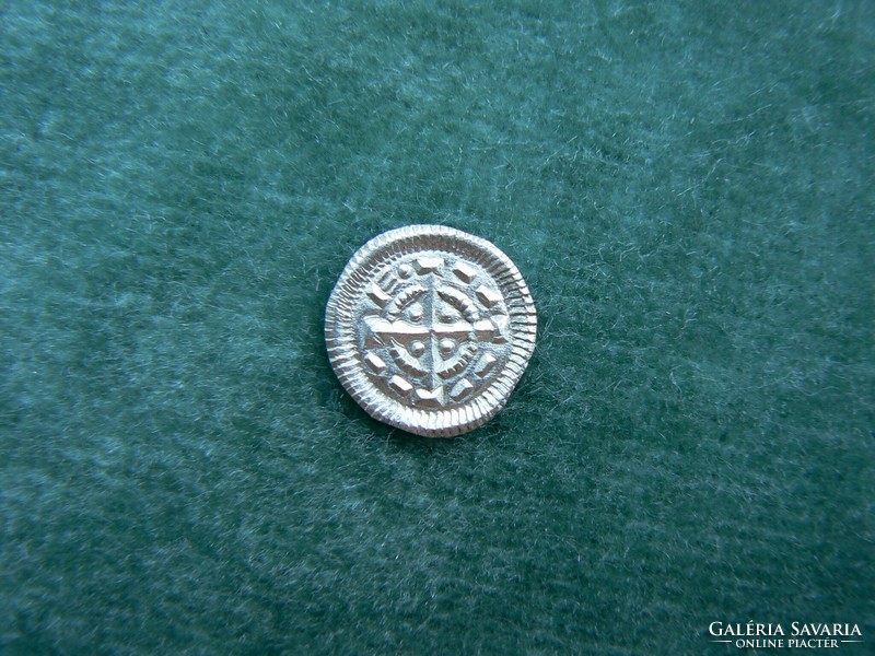 II. Béla silver denarius éh 53. (1131-1141) Unc. (1 Point sigla!) Original! (Collection of vowel variations)