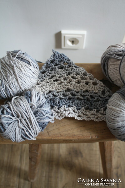 Blue gradient organic cotton yarn - 240 grams