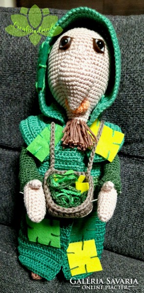 Dragon grass hand-crocheted with amigurumi technique from the süsü fairy tale