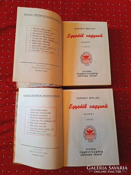 1963 Emigrant edition-Miklós Surány: we are alone i.-II-(the life novel of István Széchenyi)-disk.Bőr!