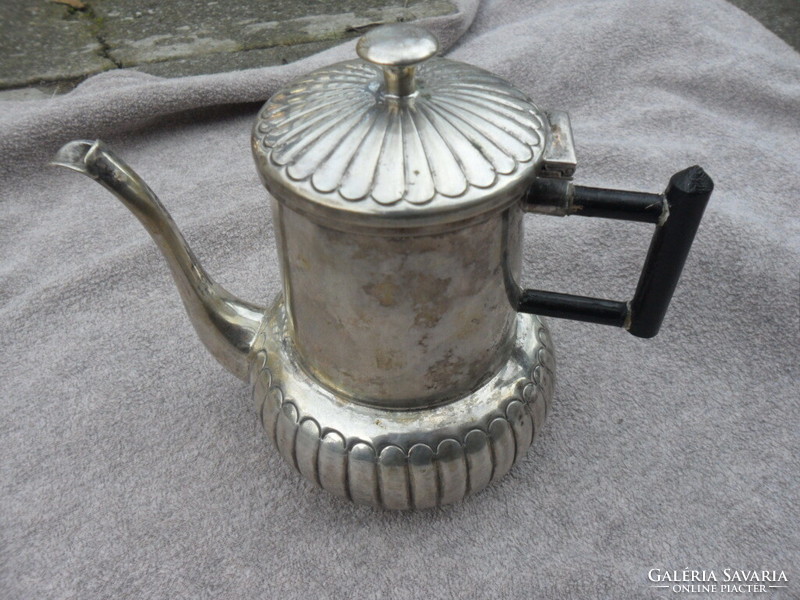 Italian art deco silver coffee pot