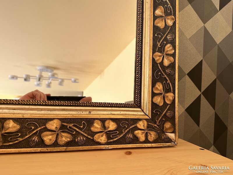 Mirror, in an antique Art Nouveau frame, 75x65 cm